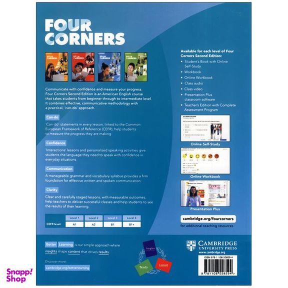 کتاب four corners 3 2nd اثر Jack C. Richards and David Bohlke انتشارات کمبریج