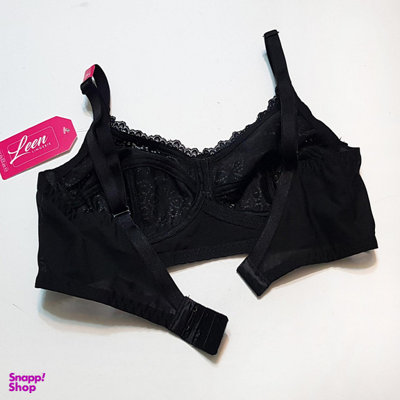 سوتین زنانه لین مدل بدون فنر کد 4680-406 رنگ مشکی