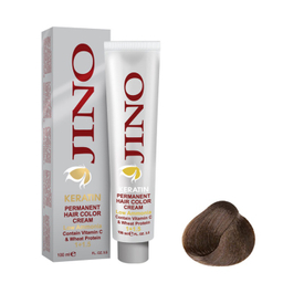 رنگ مو ژینو کد 8.132 شماره 8 رنگ قهوه‌ ای حجم 100 میلی لیتر