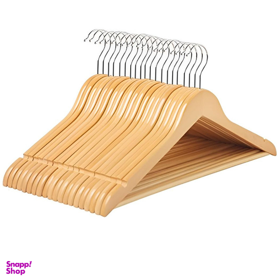 چوب لباسی مدل طرح چوب افرا بسته 24 عددی