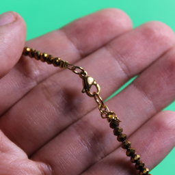 گردنبند زنانه طرح گل مدل دست ساز منجوقی کد 03