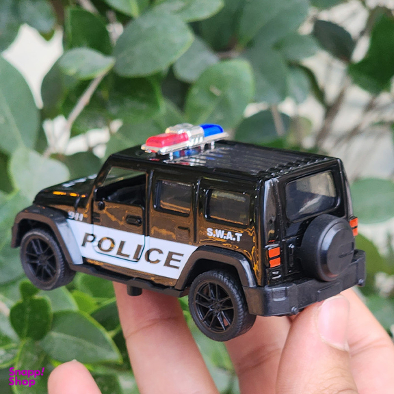 ماشین بازی ناب سل مدل جیپ پلیس فلزی عقب کش