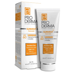 ضد آفتاب و مرطوب کننده پرودرما با SPF60 حجم 40 میلی لیتر