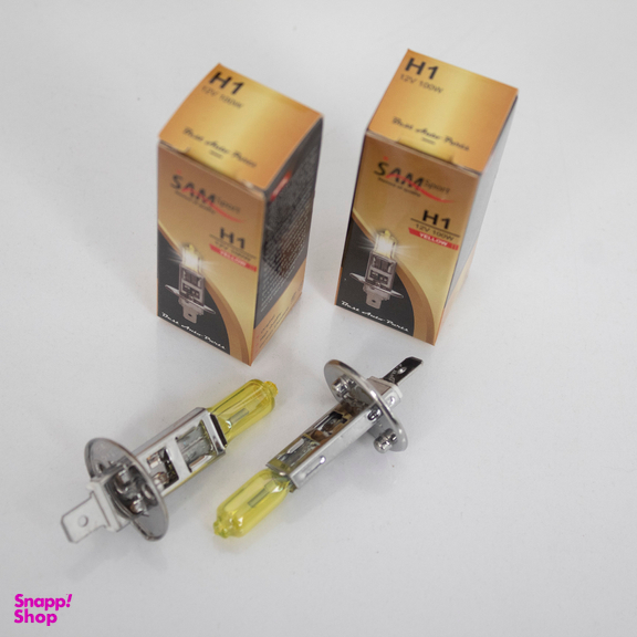 لامپ خودرو سام مدل 100W کد -H1 -Y بسته 2 عددی
