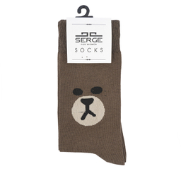 جوراب ساق بلند زنانه سرژه مدل 255159 رنگ قهوه ای تیره