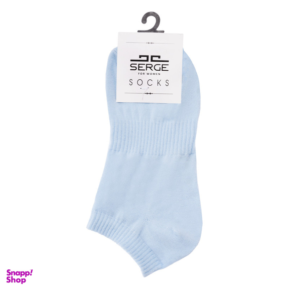 جوراب ساق کوتاه زنانه سرژه مدل 255161 رنگ آبی روشن