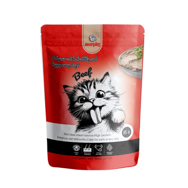 پوچ گربه مورفی طعم گوشت گاو وزن 85 گرم
