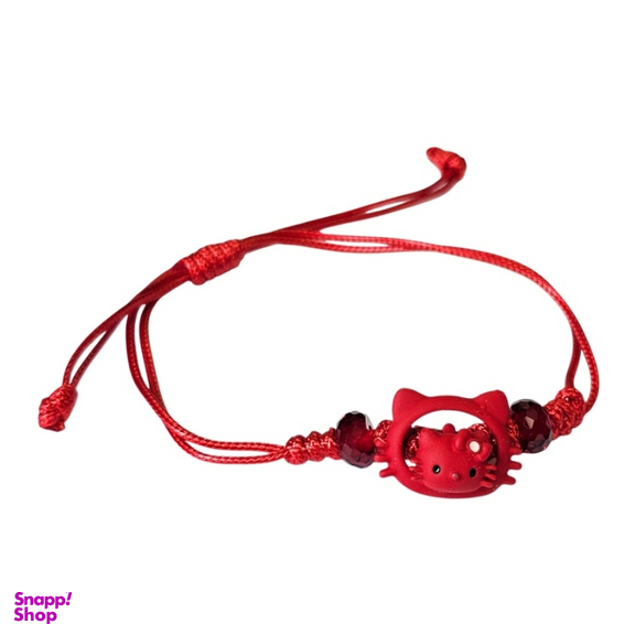 دستبند دوستی طرح کیتی قرمز کد 075 بسته 2 عددی
