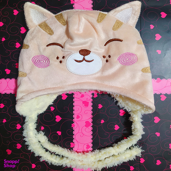 کلاه نوزادی آلیس مدل گربه کد G01 رنگ کرم