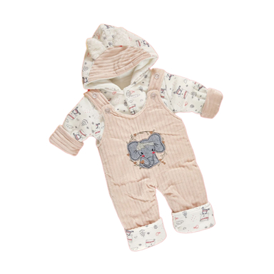 کاپشن نوزاد طرح فیل کد 223 رنگ کرم