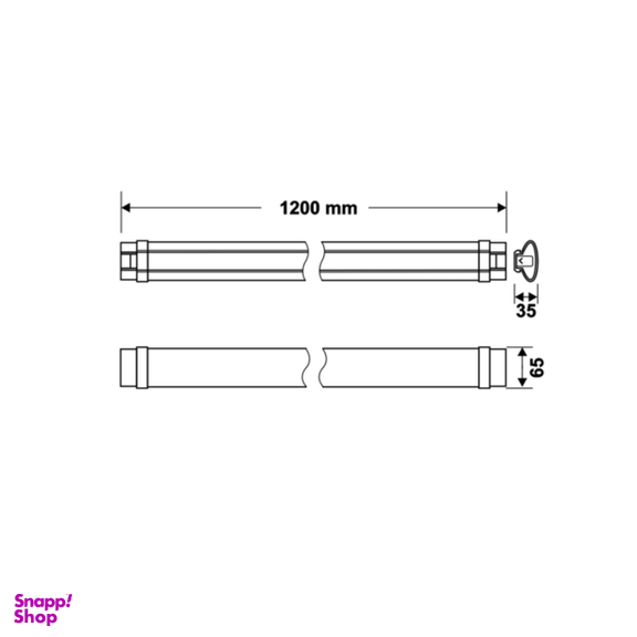 لامپ ال ای دی سقفی دیواری خطی36 وات SMD کد 4012