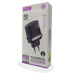 شارژر دیواری کلومن مدل KC-H110 به‌همراه کابل تبدیل USB-C