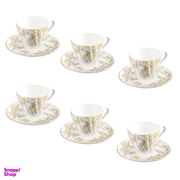 ست فنجان و نعلبکی 12 پارچه گلدکیش طرح سارینا کد GK701108-6