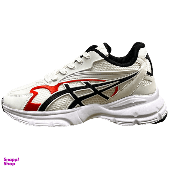 کفش زنانه طرح اسیکس کد 1104 رنگ سفید قرمز