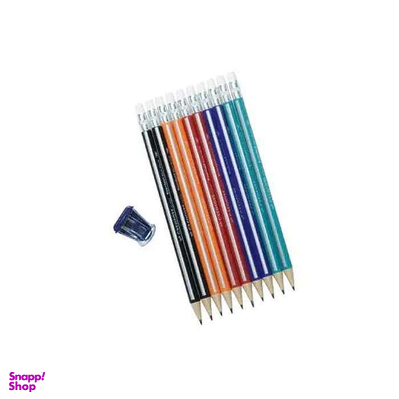 مداد اتودی سی کلاس مدل everlast بسته 10 عددی همراه تراش