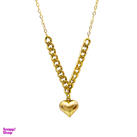 گردنبند طلا 18 عیار زنانه کاپانی مدل قلب کد KN007