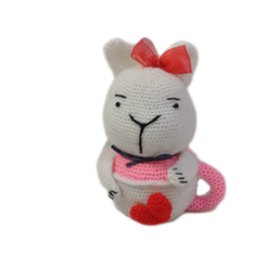 عروسک بافتنی مدل ماگ valentine