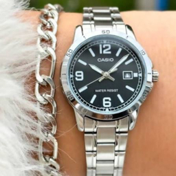 ساعت مچی عقربه ای زنانه کاسیو مدل LTP-v004D-1B2UDF