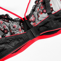 ست شورت و سوتین زنانه نوشه پوش مدل توری کد 88811