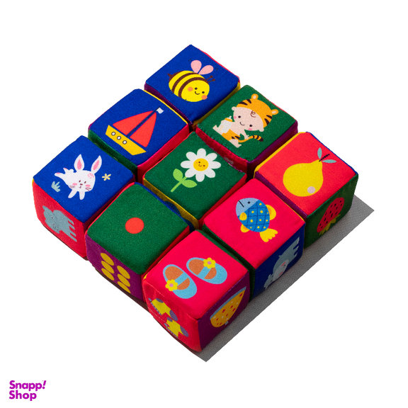 بازی آموزشی انتشارات ماه کوچولو مدل مکعب ابری شناخت مفاهیم کد 09 مجموعه 9 عددی