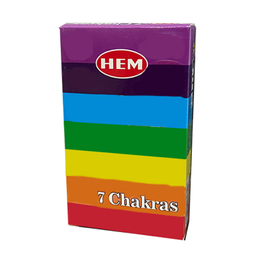 عود آبشاری هم مدل هفت چاکرا کد 7Chakra-01 بسته 10 عددی