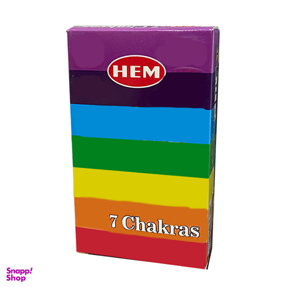 عود آبشاری هم مدل هفت چاکرا کد 7Chakra-01 بسته 10 عددی