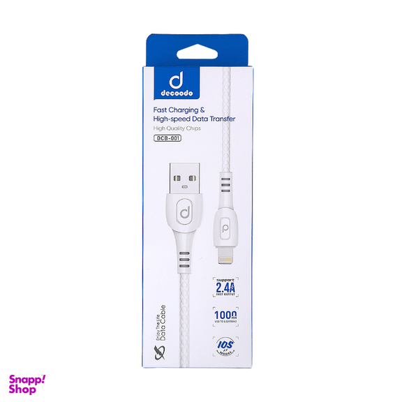 کابل شارژ USB به LIightning دکودو کد DCB-001 طول ۱ متر