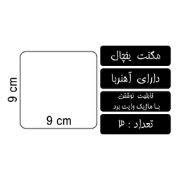 مگنت یخچال لاژید مدل برنامه روزانه کد MGNT032 سایز 9×9 سانتی متر بسته 3 عددی