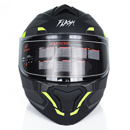 کلاه کاسکت فک متحرک فلش مدل 935sv black/neon yellow