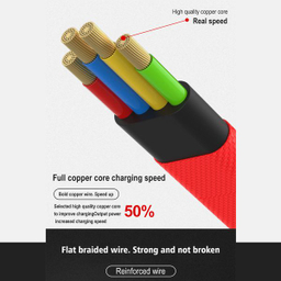 کابل تبدیل USB به microUSB ام دی مدل M-22 طول 1.2 متر