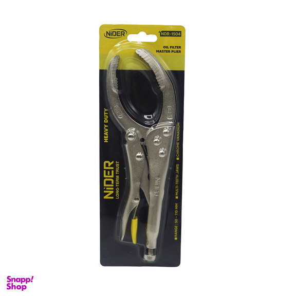 انبر قفلی فیلتر بازکن نیدر مدل YP-NDR-1504-50-110MM سایز 10 اینچ