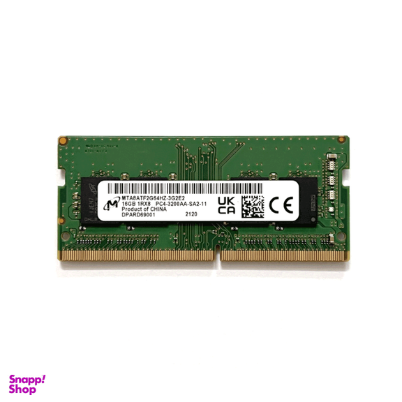 رم لپ تاپ میکرون مدل 3200MHz DDR4 ظرفیت ۱۶ گیگابایت