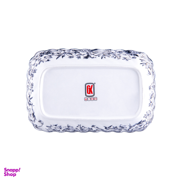 مرغ خوری مستطیل گلدکیش طرح لوتوس مدل GK701133-1