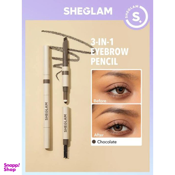 مداد ابرو شگلم مدل Brow Goals Chocolate