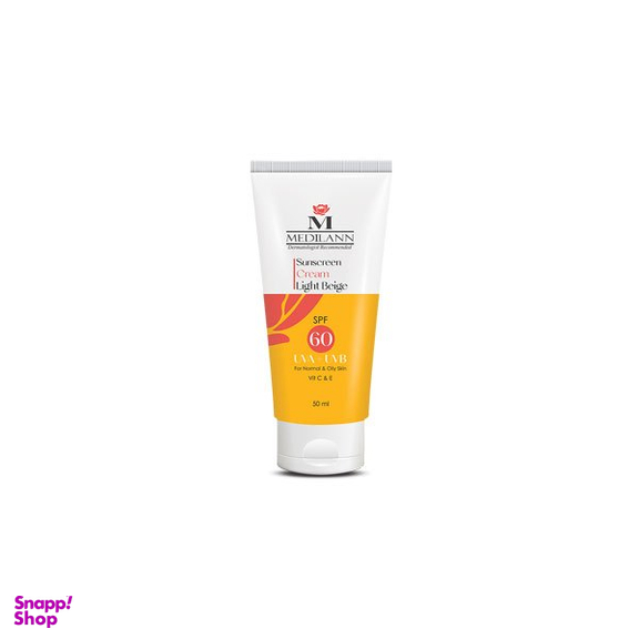 کرم ضد آفتاب رنگی مدیلن مدل G006 SPF60 حجم 50 میلی لیتر