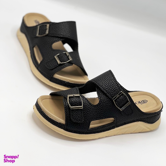 صندل زنانه دوریس مدل شهبانو طبی رنگ مشکی