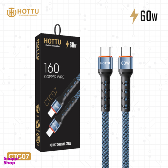 کابل شارژ 60 وات هوتو مدل CTC07 طول 1 متر