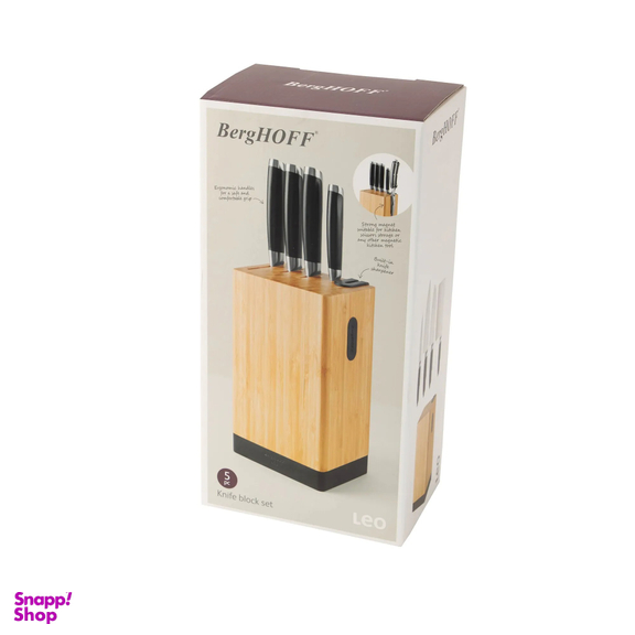 سرویس چاقو آشپزخانه برگهف مدل LEO Graphite