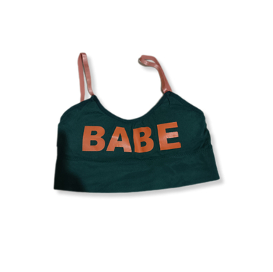 نیم تنه زنانه کاپدار مدل Babe کد 01 رنگ سبز