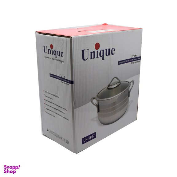 قابلمه استیل یونیک مدل UN-9917 سایز 32