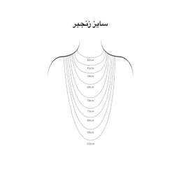 گردنبند طلا 18 عیار زنانه مدل قلب دامله