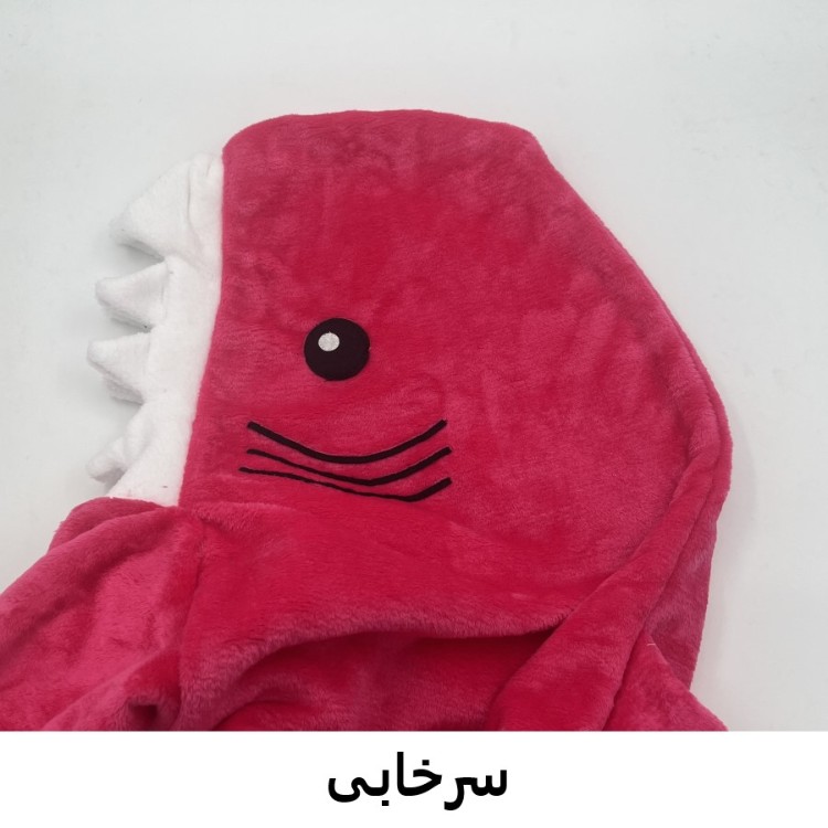 پتو کوکو جم مدل کوسه ای سایز 200×75 سانتی متر