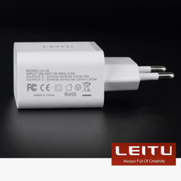 شارژر دیواری 22.5 وات لیتو مدل LH-32 به همراه کابل تبدیل Lightning