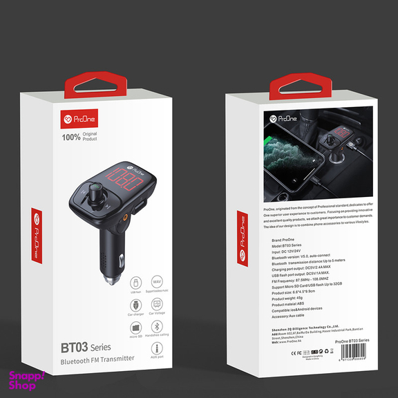 پخش کننده اف ام خودرو پرووان مدل BT03