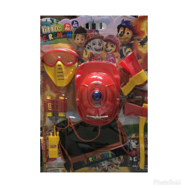 لباس آتش نشانی به همراه کلاه و ماسک و لوازم طرح سگ های نگهبان