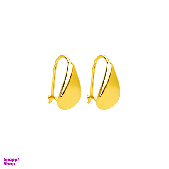 گوشواره عصایی طلا 18 عیار زنانه زرلاین مدل آینه ای اشک کد E-500049