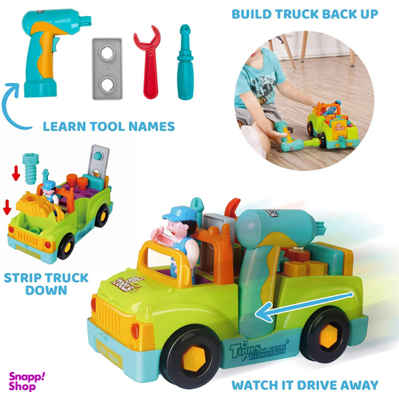 ماشین ابزار موزیکال و چراغدار هولی تویز مدل 6109 Little Mechanic Tool Truck with Light and Music