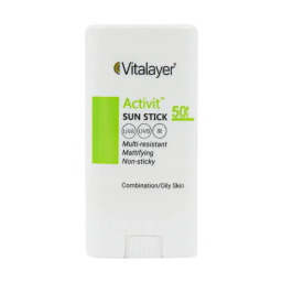 ضد آفتاب استیکی ویتالیر مدل SPF50 اکتیویت وزن 15 گرم