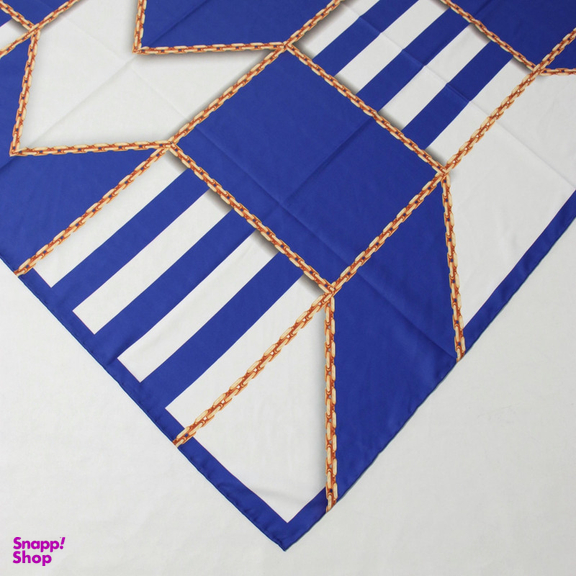 روسری زنانه آنالیا مدل ابریشم دست دوز طرح زنجیری کلاسیک کد ana-2821