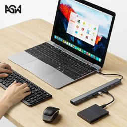 USB هاب 10 پورت Type-C ای جی دبلیو مدل BYL-2212